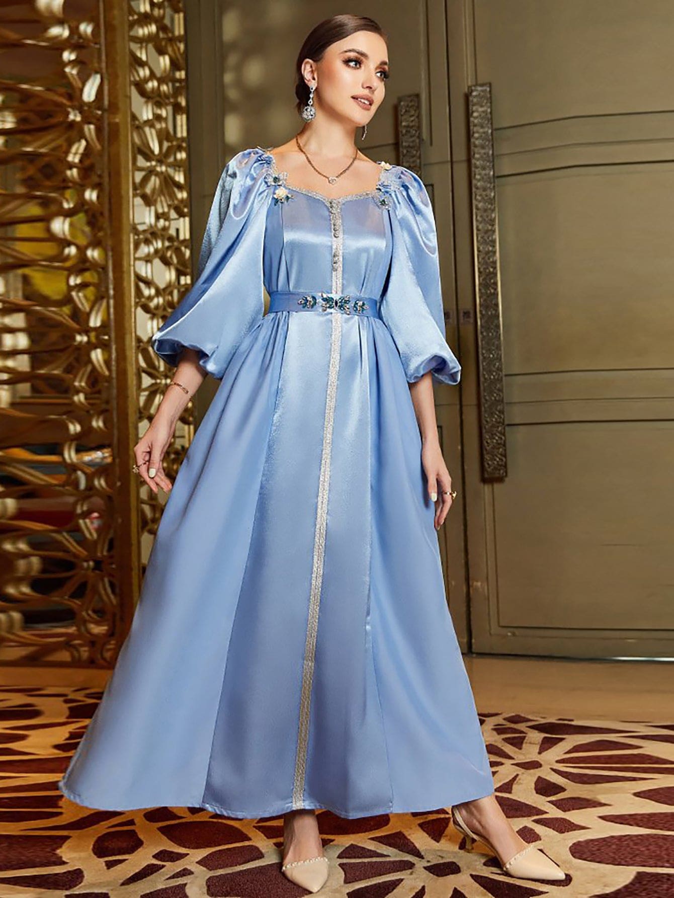 Caftan Robe sables mouvants – Image 8