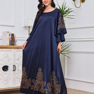 Robe de chambre perlée