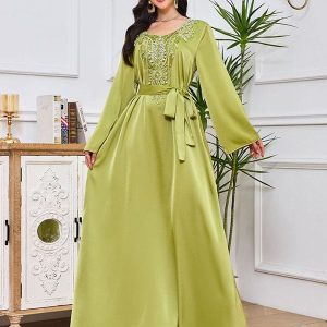 Robe Caftan perlée