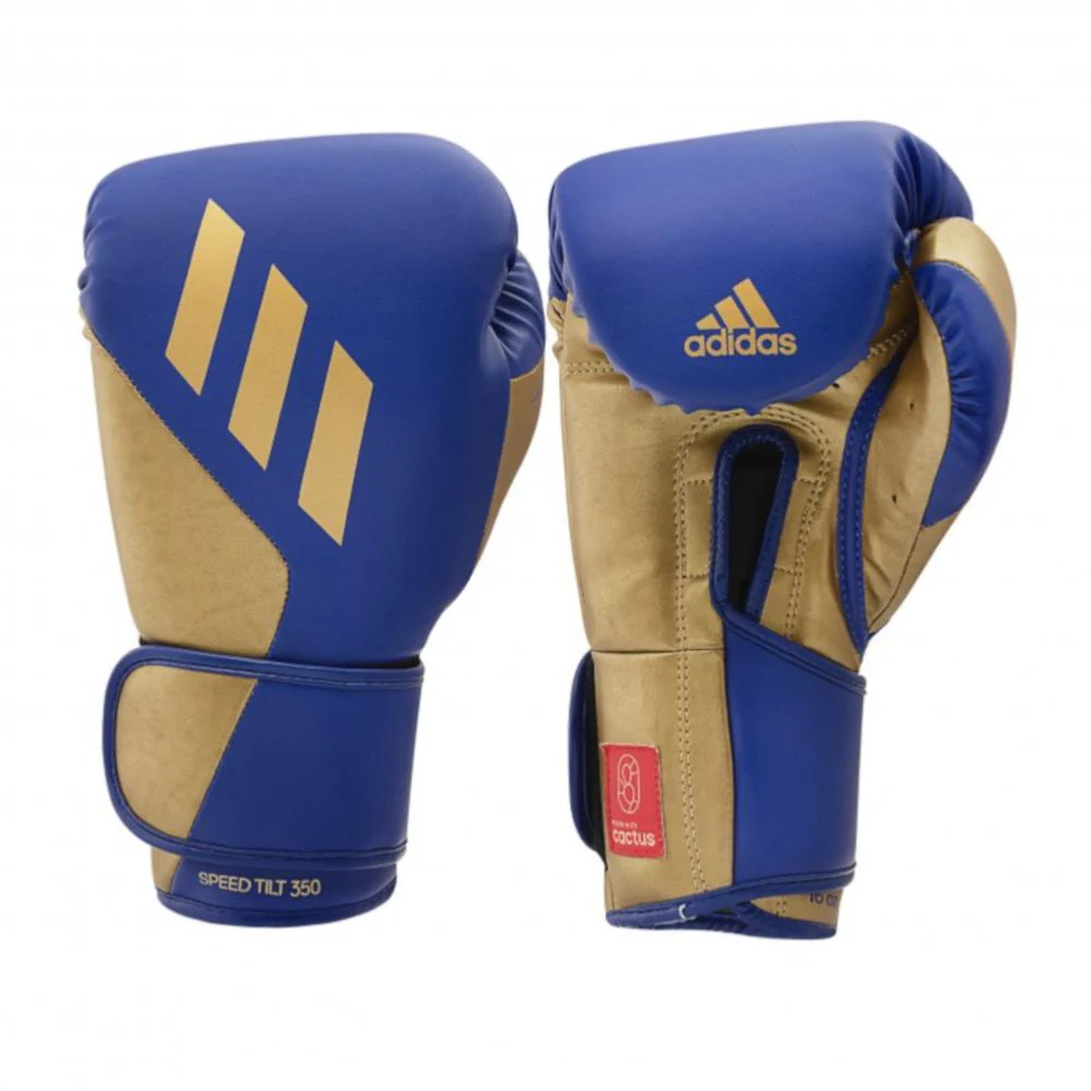 Gants de boxe Adidas Vegan Tilt 350 - Bleu/Or – Image 2