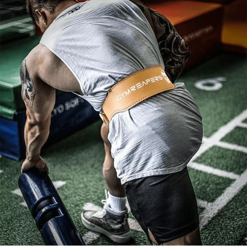 Ceinture de musculation marron clair – Image 4