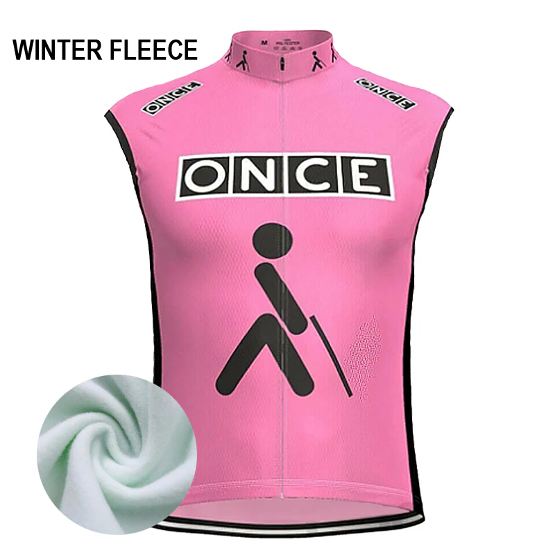 Coupe-Vent Cyclisme Sans Manches HIVER ONCE ROSE – Image 2