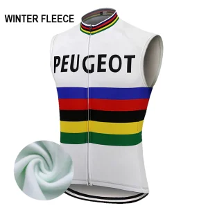 Coupe-Vent Cyclisme Sans Manches HIVER PEUGEOT BP CHAMPION DU MONDE