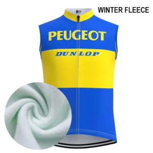 Coupe-Vent Cyclisme Sans Manches HIVER PEUGEOT DUNLOP
