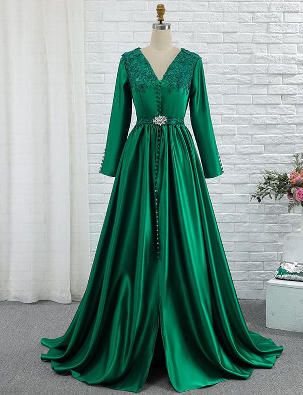 Caftan Robe de Mariage Vert – Image 3