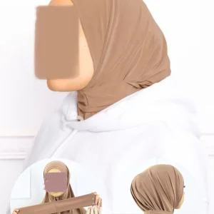Hijab à clipser Jersey – Port quotidien ou usage sportif
