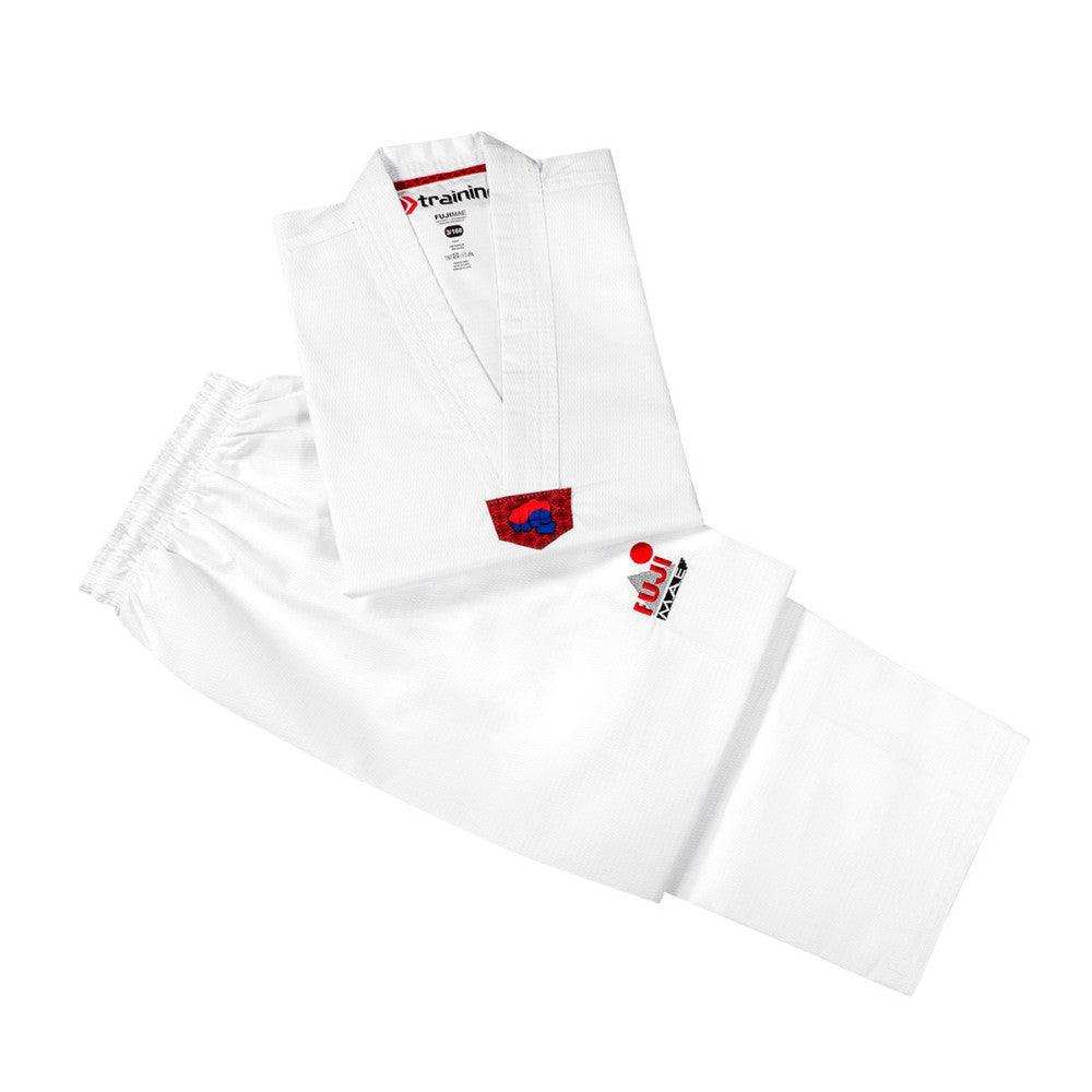 Dobok WT Training Col Blanc FUJIMAE en Promotion – Image 3