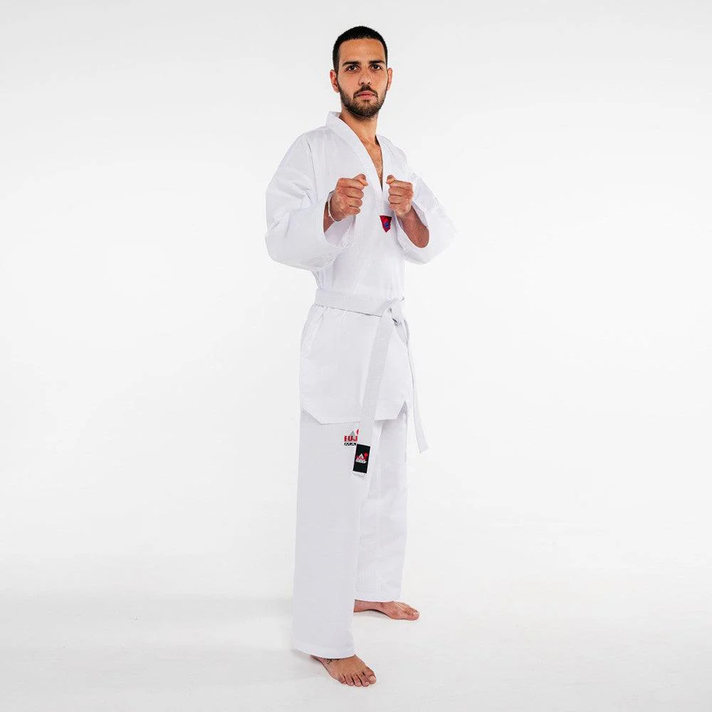 Dobok WT Training Col Blanc FUJIMAE en Promotion