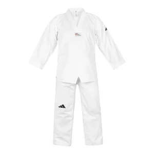 Dobok Taekwondo Débutant Adidas TS02 – Col Blanc
