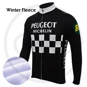 Maillot Hiver Vintage PEUGEOT Version Noir