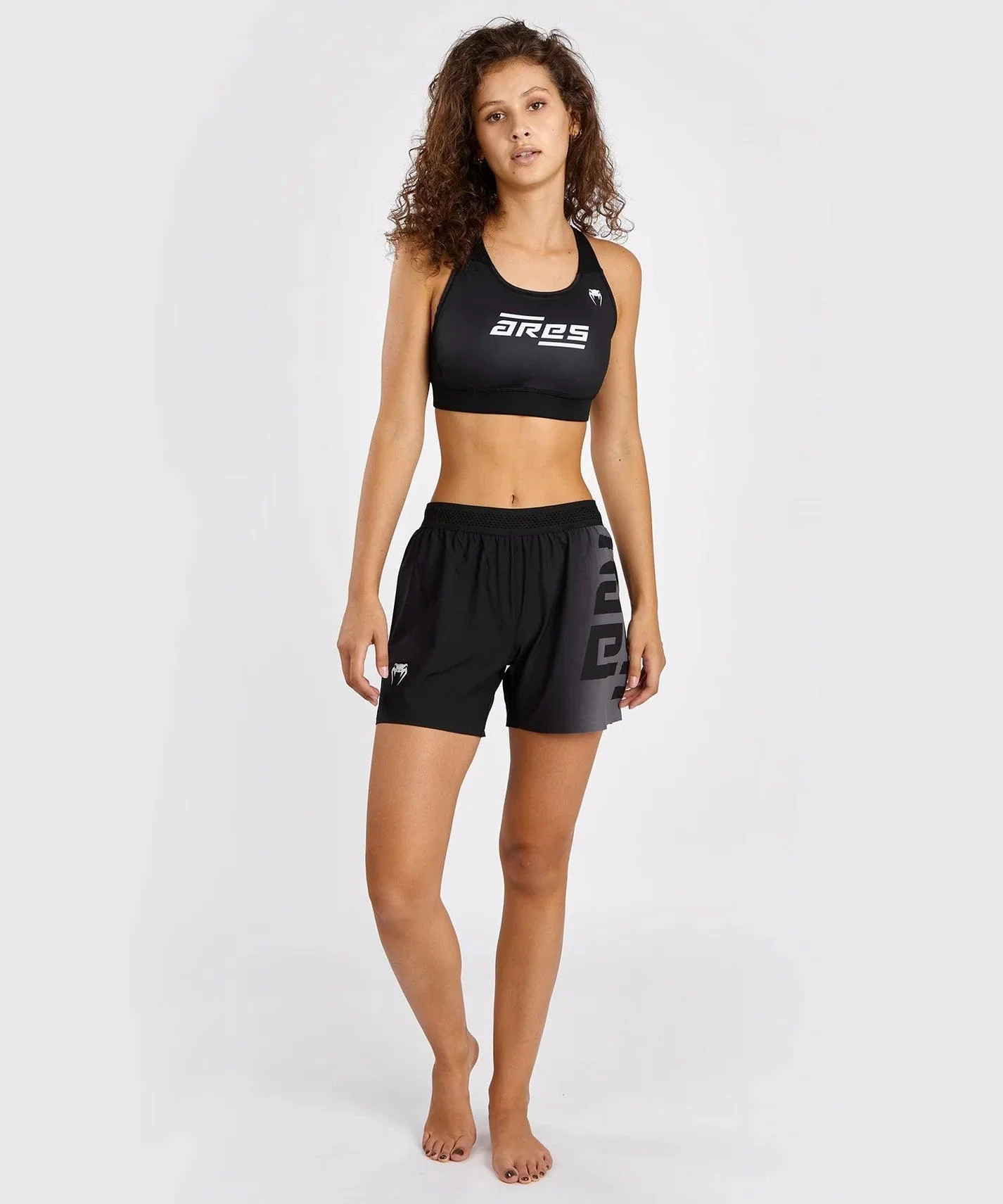 Fightshort Pour Femmes Venum x Ares - Noir – Image 4