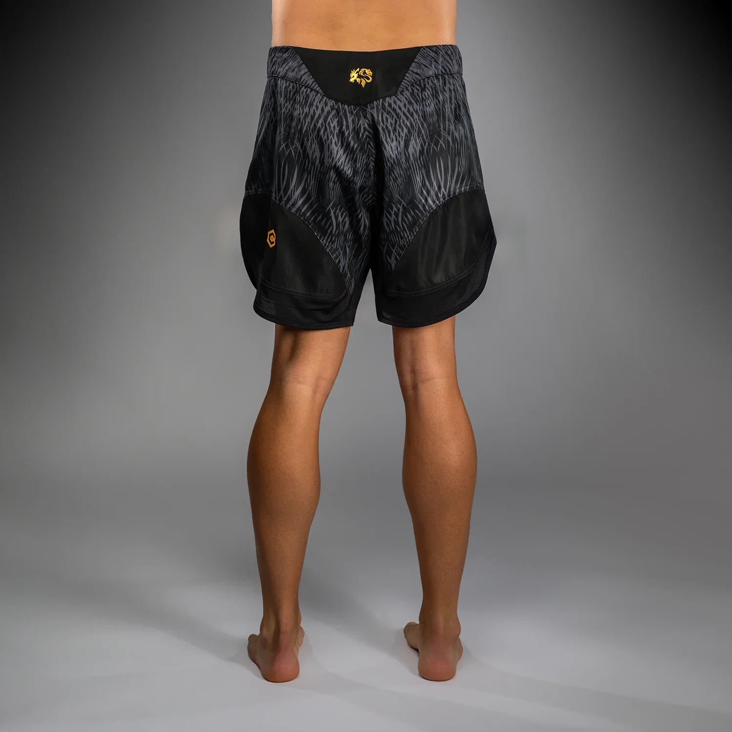 Fightshorts Wild Borz – Venum x Chimaev Noir/Gris – Image 5