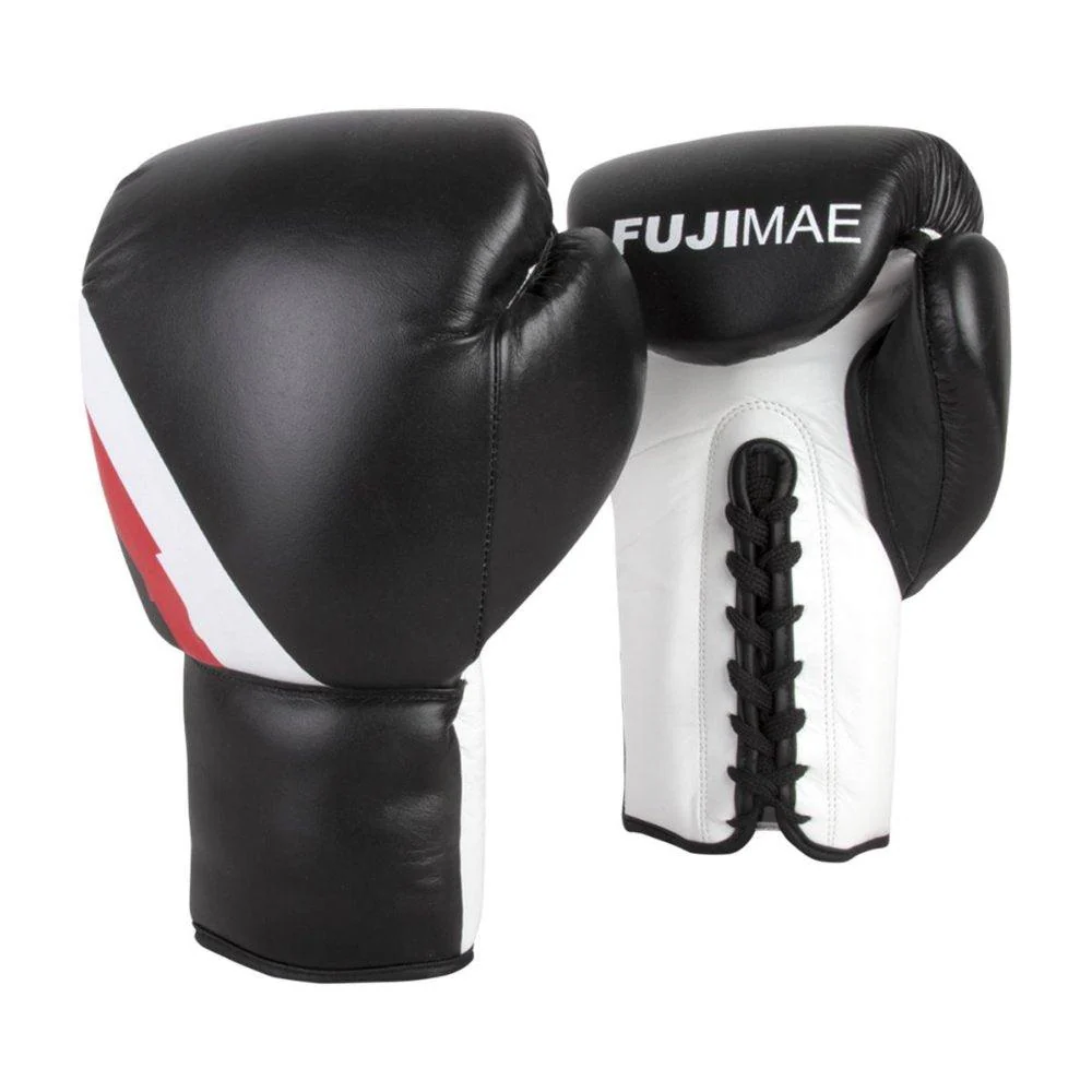 Gants de boxe à lacet noir FUJIMAE - "épuisé"
