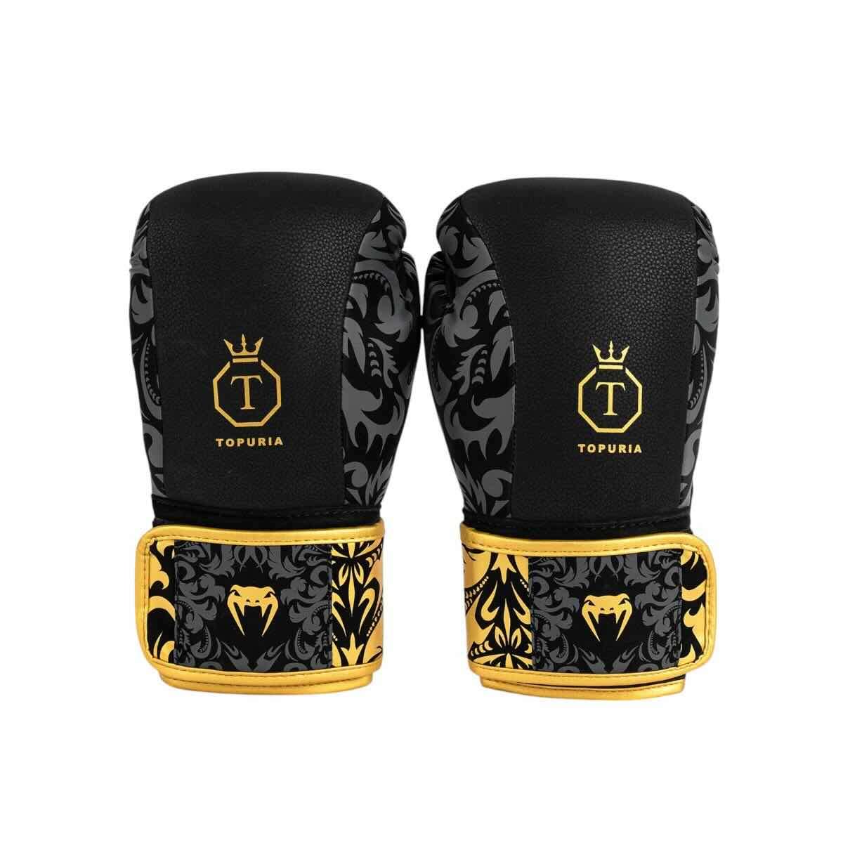 Gants de Boxe Venum x Ilia Topuria Unmatched - Noir/Or – Image 2