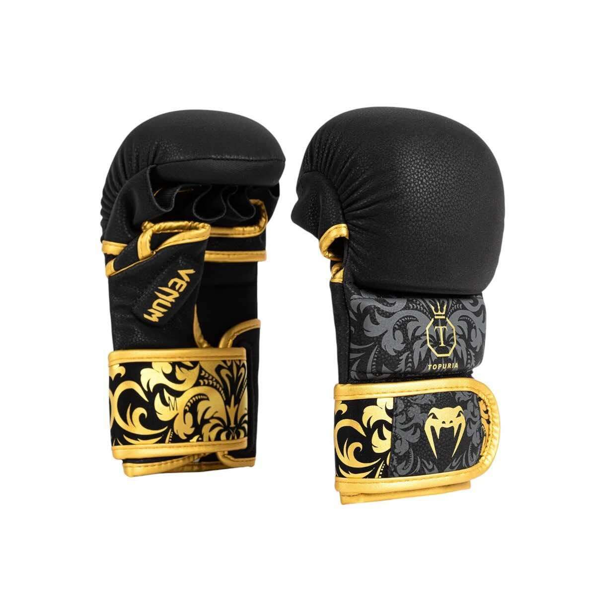 Gants de MMA Sparring Venum x Ilia Topuria Unmatched - Noir/Or – Image 5