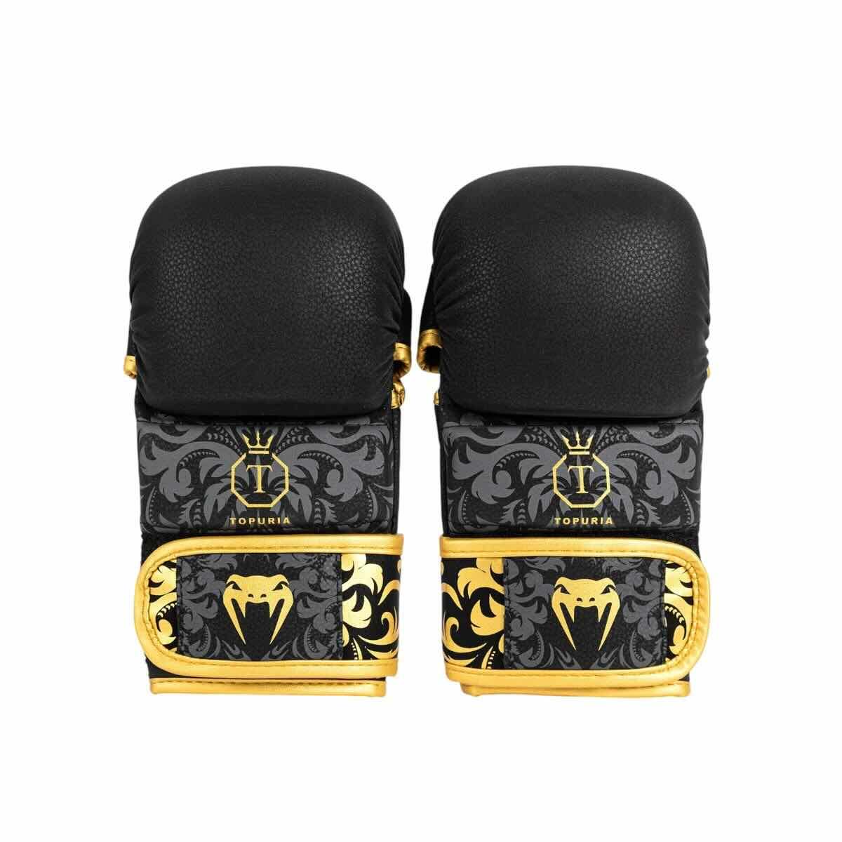 Gants de MMA Sparring Venum x Ilia Topuria Unmatched - Noir/Or – Image 4