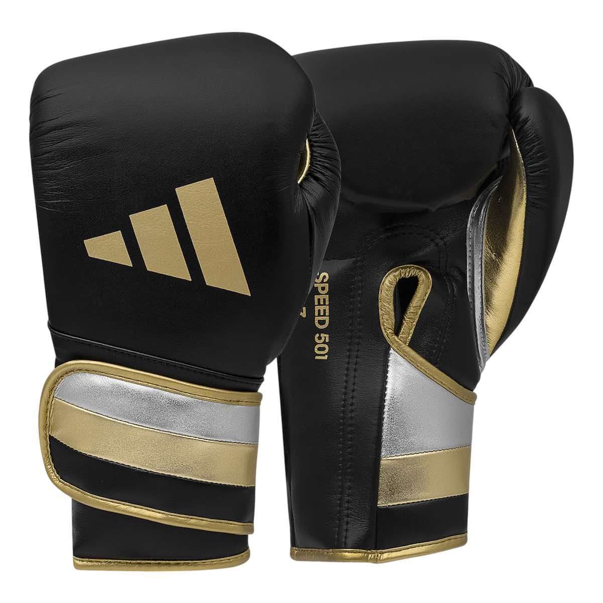 Gants de boxe Adidas Speed 501 Pro Noir/Or – Image 6