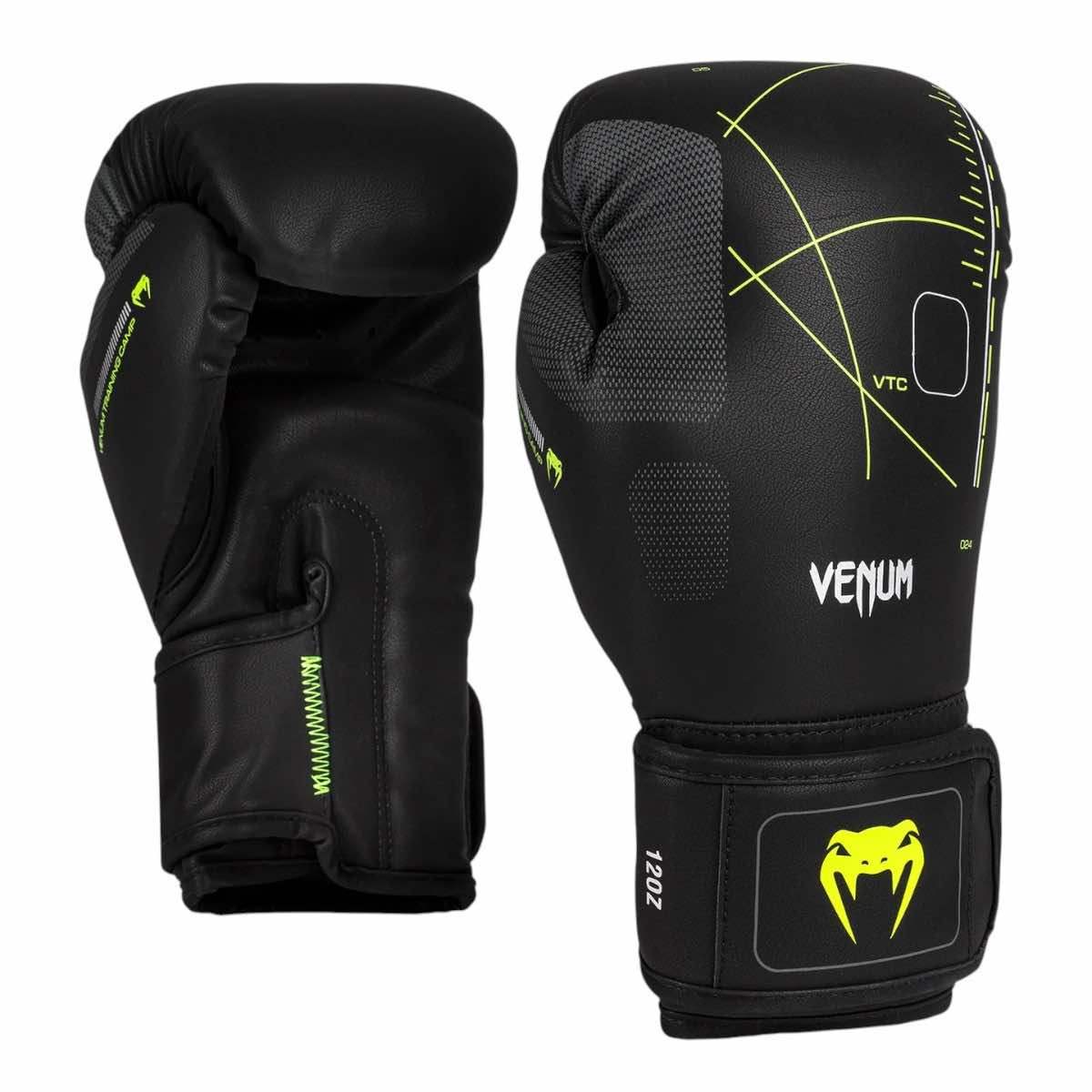 Gants de boxe Venum Training Camp 4.0 - Noir/Vert Néon – Image 2