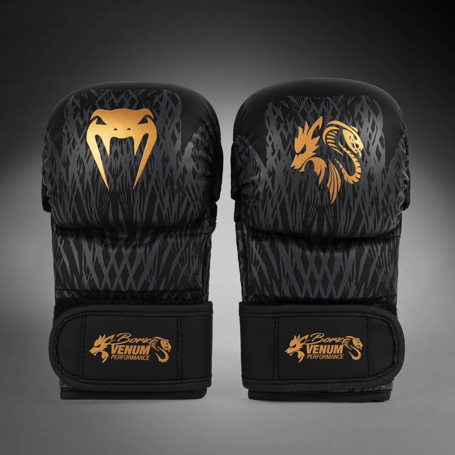 Gants de Sparring MMA Venum x Chimaev Wild Borz – Noir/Or – Image 5