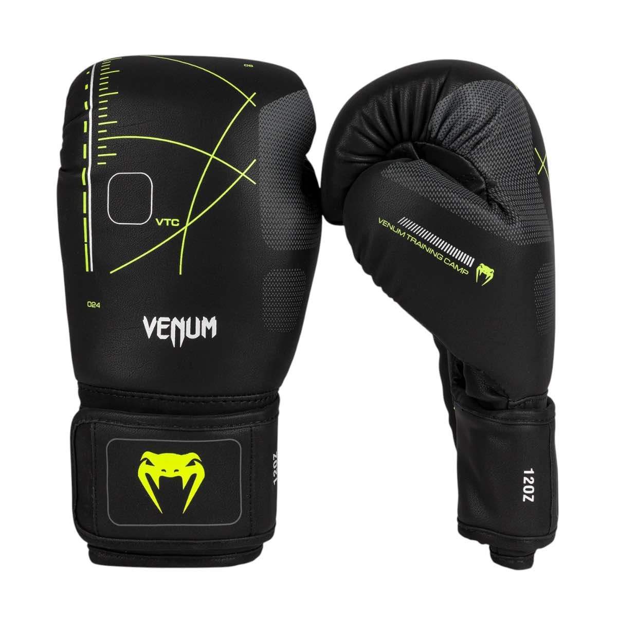Gants de boxe Venum Training Camp 4.0 - Noir/Vert Néon – Image 3