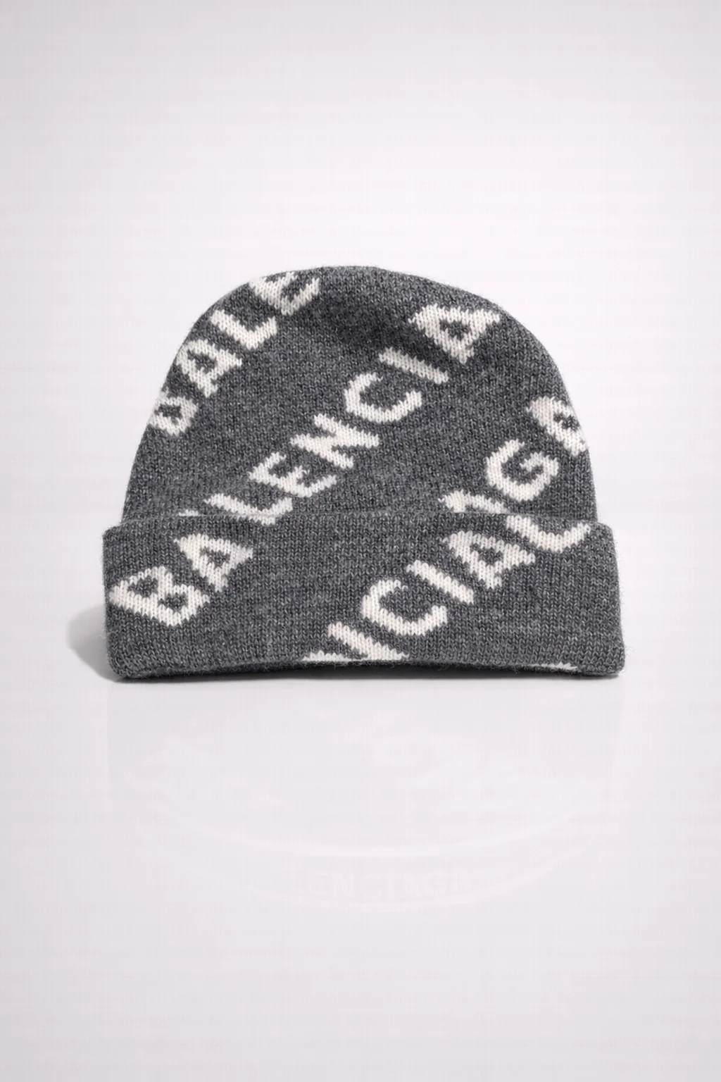 Balenciaga Beanie Grey/White