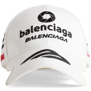Balenciaga Cap Racer 9000 Drill White
