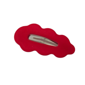 Barrette nuage rouge