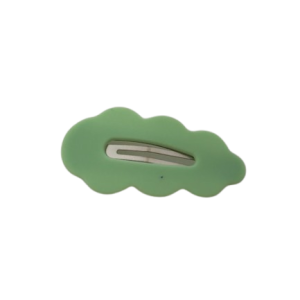 Barrette nuage verte