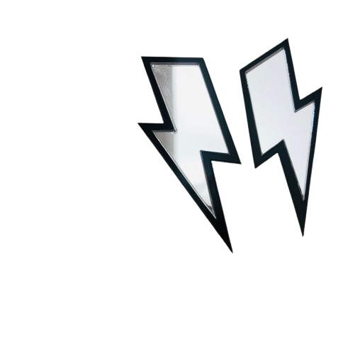 Boucles d’oreilles éclair miroir – Image 2