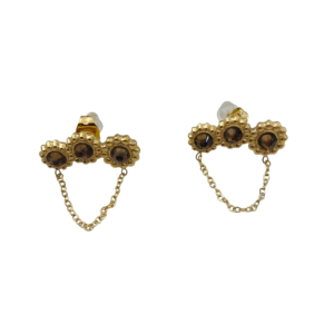 Boucles d’oreilles chainette soleils