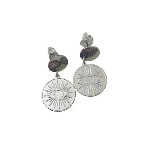 Boucles pendantes oeil