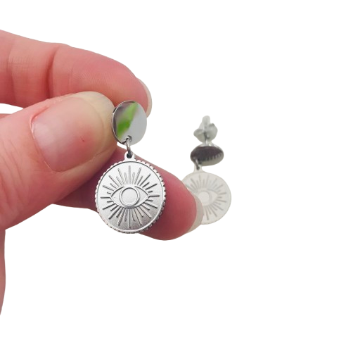 Boucles pendantes oeil – Image 3