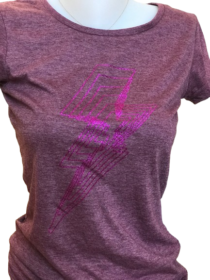 T-shirt éclair fushia – Image 3