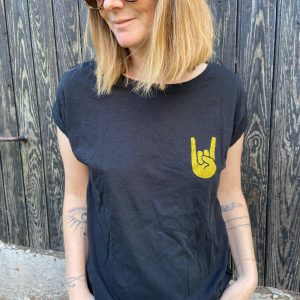 T-shirt noir Hell Yeah