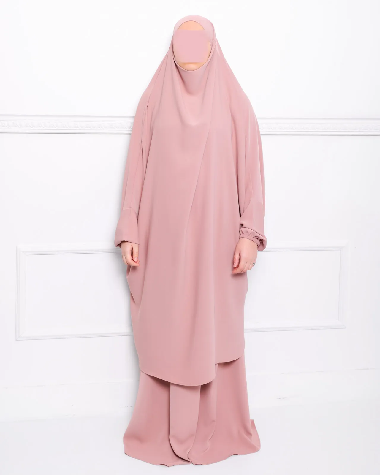 Jilbab en Soie de Médine deux pièces – Image 3