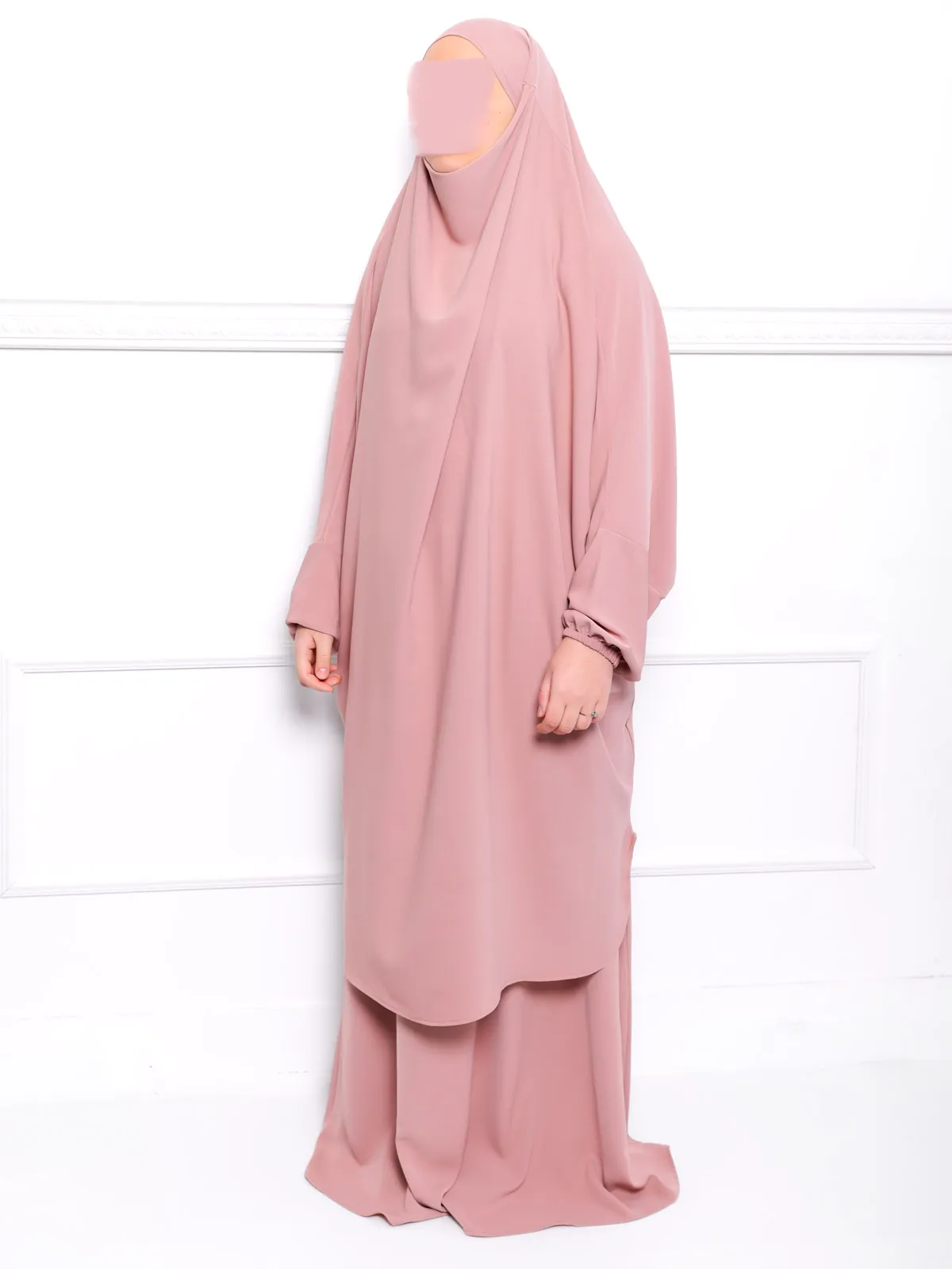 Jilbab en Soie de Médine deux pièces – Image 4