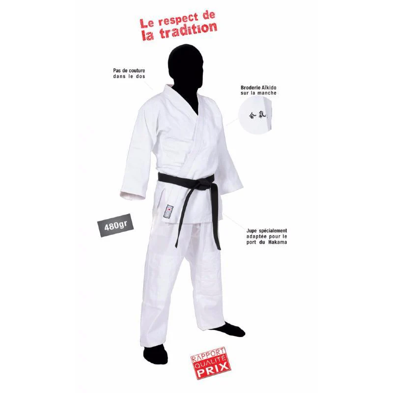 Kimono Aïkido-gi Dojo Master - DMAI769W – Image 3