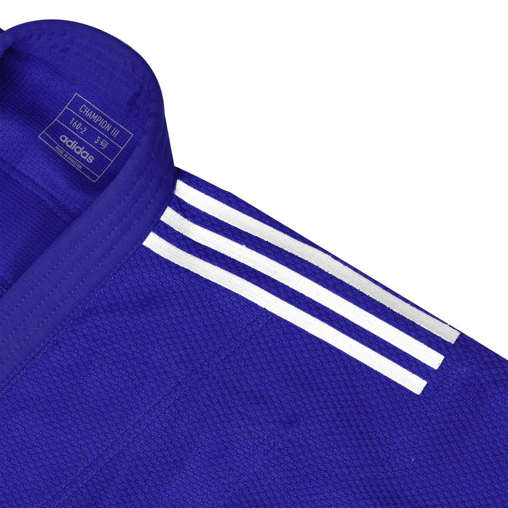Kimono de Judo Champion III IJF Adidas - Bleu – Image 3