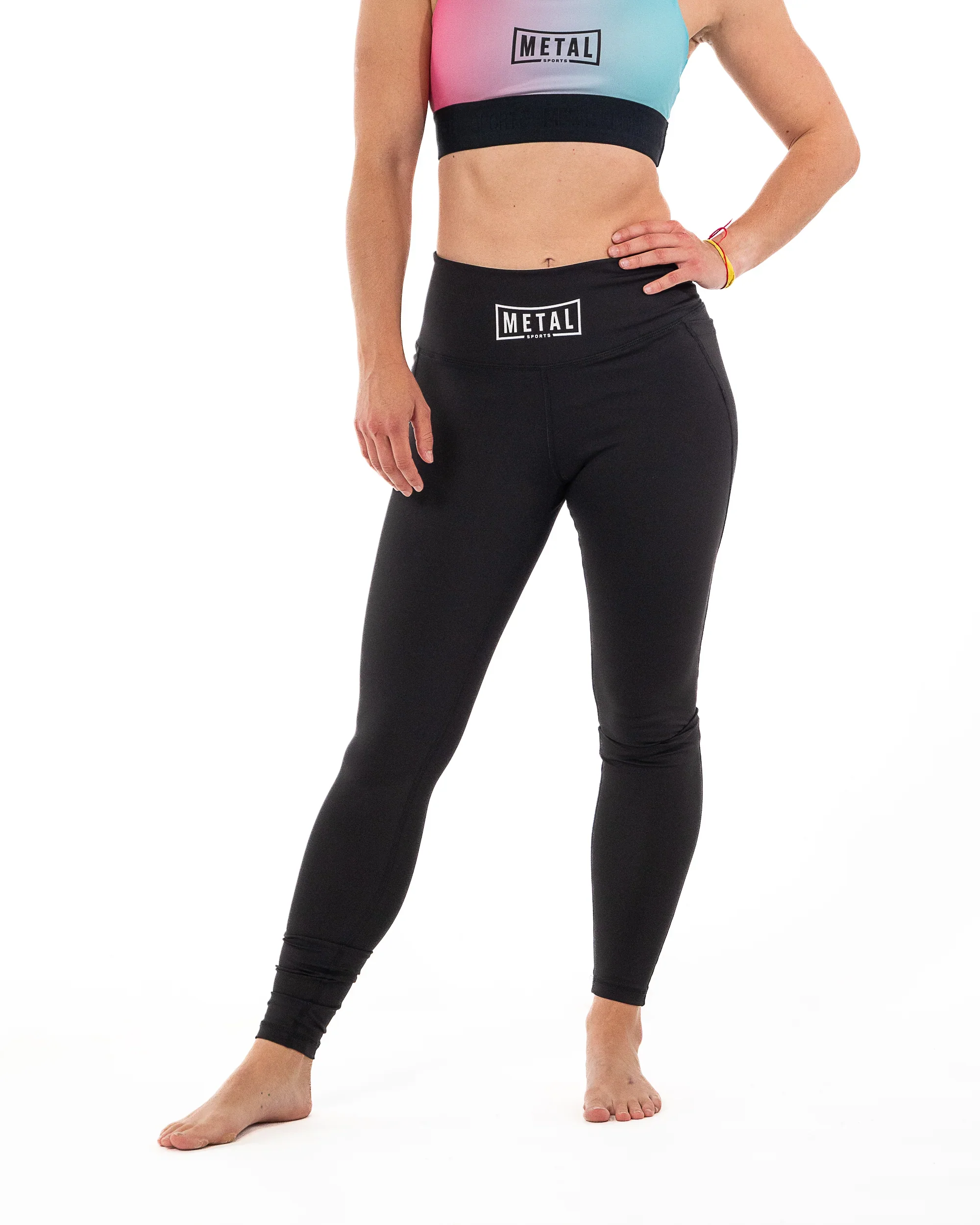 Legging Pour Femmes Metal Boxe - Noir – Image 2