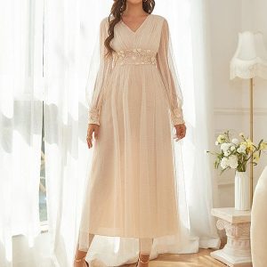 Robe de Soirée en Dentelle Douce et Élégante