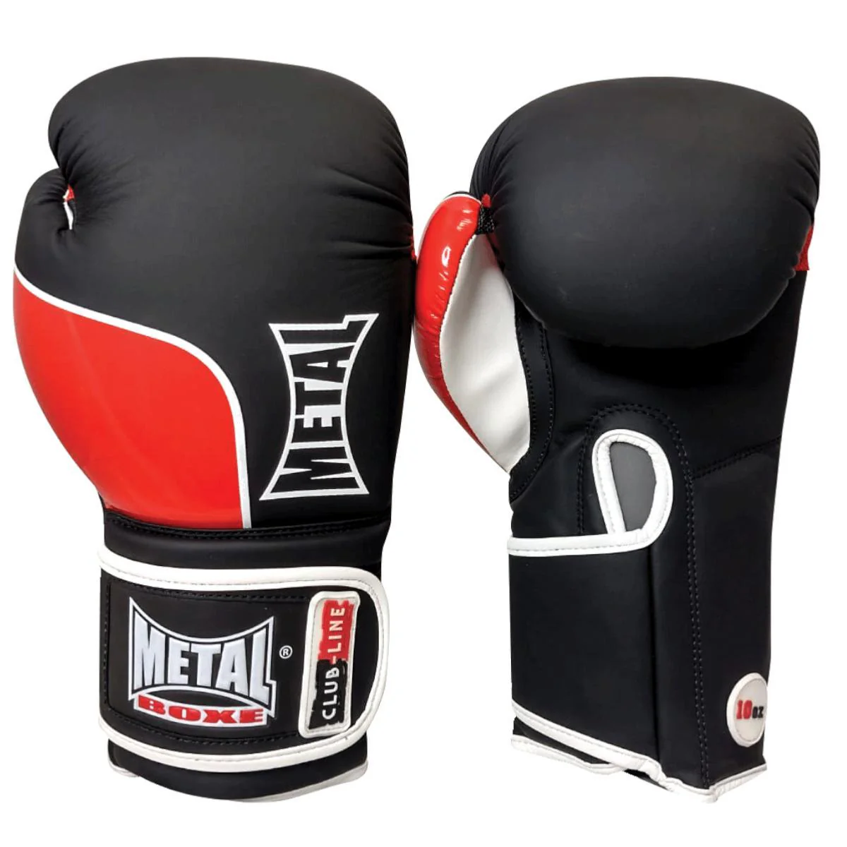 Gants de Compétition Metal Boxe Club Line - Noir/Rouge – Image 2