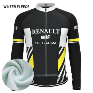 Maillot Hiver Vintage RENAULT NOIR LA VUELTA