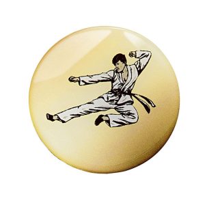 Centre autocollant Epoxy Karaté & Taekwondo 25 mm