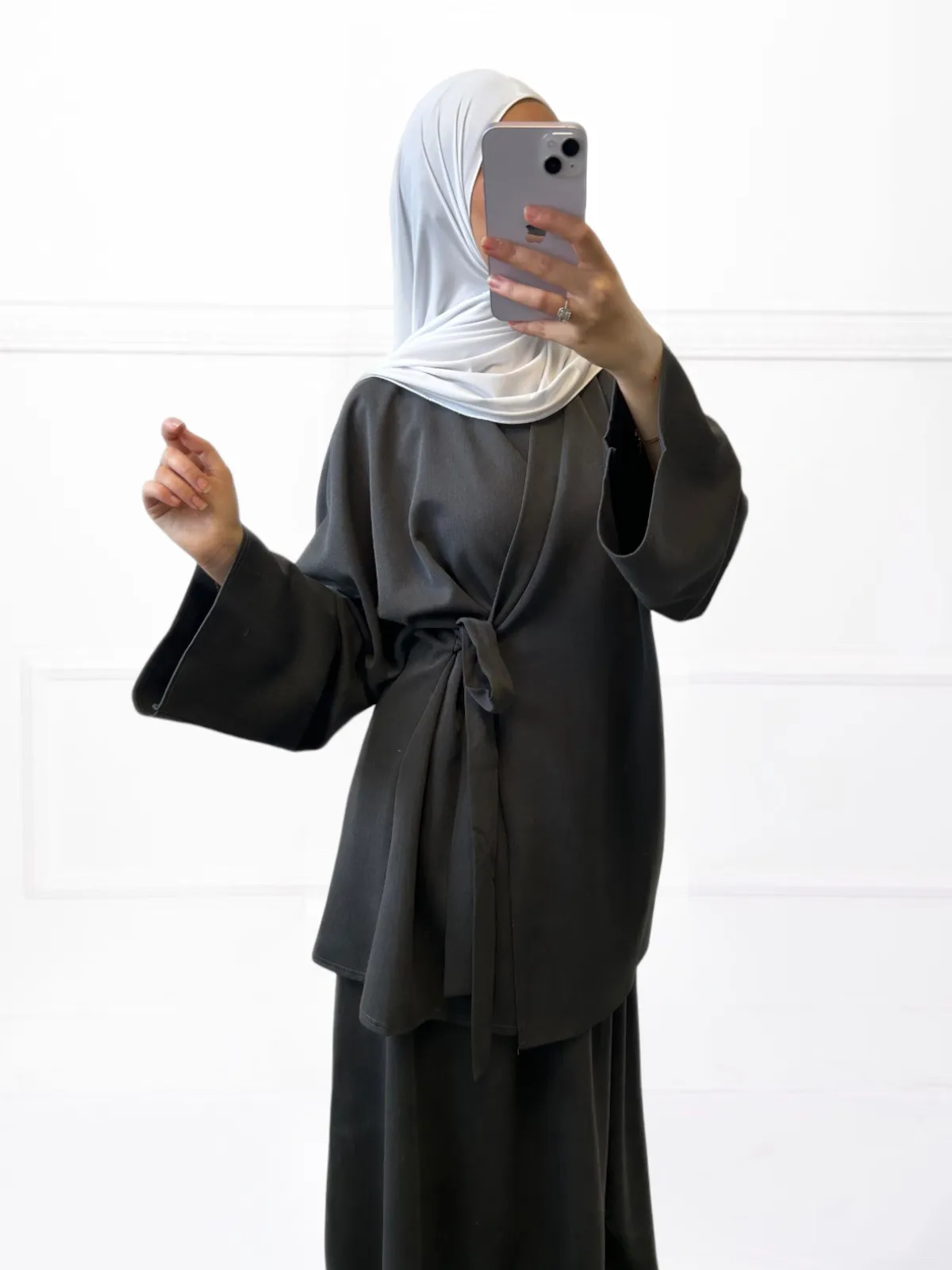 Ensemble Kimono et Jupe tissu épais – Image 3