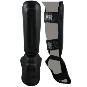 Protections Tibias + Pieds Metal Boxe Black Furious PR213N