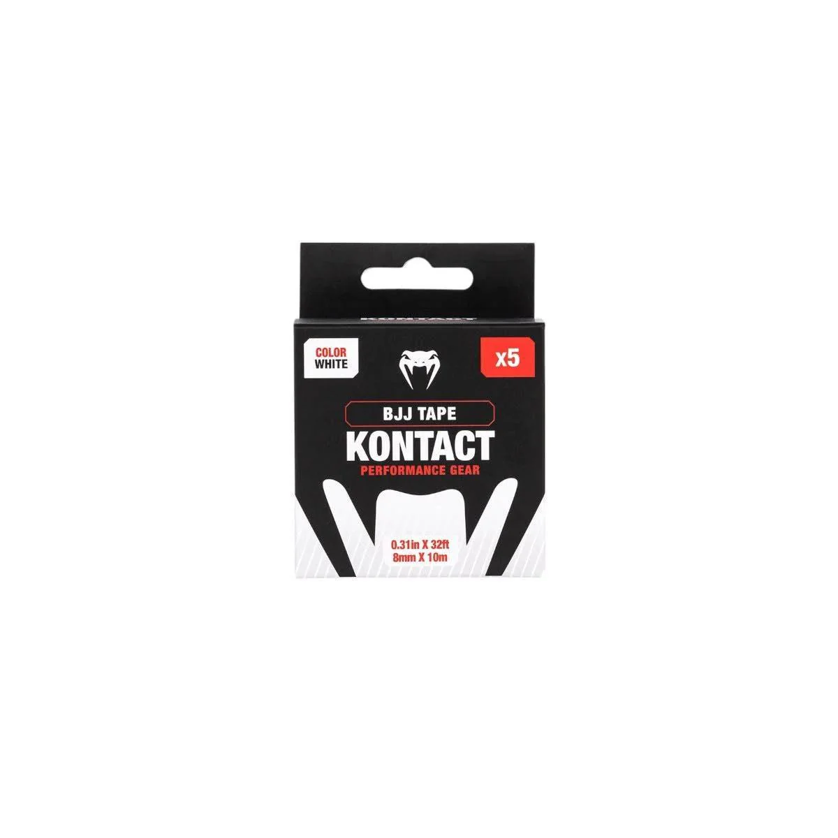 Rouleaux de Strap doigt JJB Venum Kontact - Blanc/Noir (Lot de 05) – Image 4