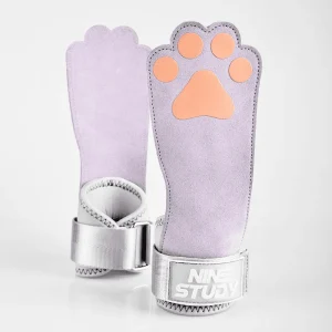 Sangle de tirage Chat mauve