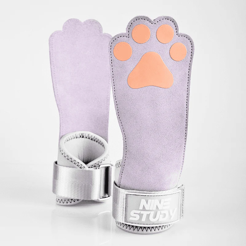 Sangle de tirage Chat mauve