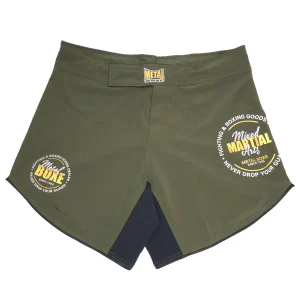 Short MMA Metal Boxe Never Drop Your Guard - Kaki