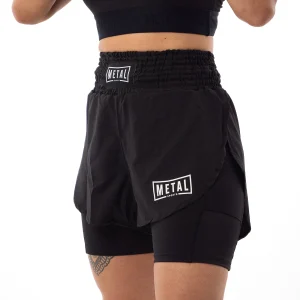 Short MMA femme 2 en 1 - Metal Boxe MSSW302